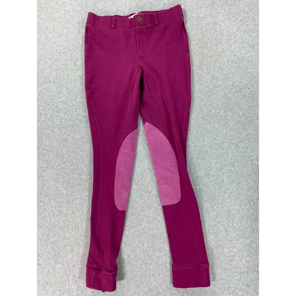 Tuffrider Equestrian Pull On‎ Starter Jods Breeches (Children's Size 16) Purple